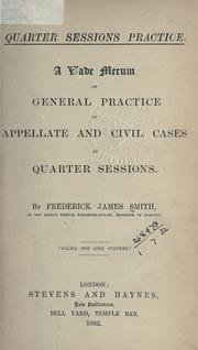 Cover of: Quarter Sessions practice by Frederick James Smith