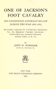 Cover of: One of Jackson's foot cavalry by John H. Worsham