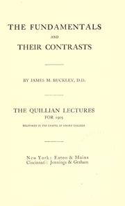 The fundamentals and their contrasts by J. M. Buckley