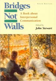 Cover of: Bridges not walls by edited John Stewart.