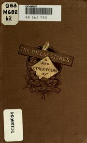 Cover of: The hill of stones and other poems