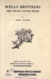Cover of: Wells brothers by Andy Adams