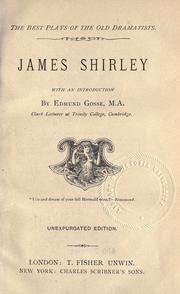 Cover of: James Shirley by James Shirley