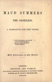 Cover of: Maud Summers, the sightless: a narrative for the young