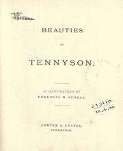 Cover of: Beauties of Tennyson.: Illustrations by Frederic B. Schell.