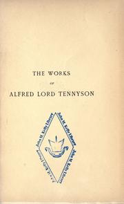 Cover of: Poems by Alfred Lord Tennyson