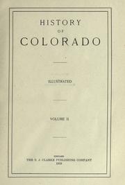 Cover of: History of Colorado