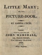 Cover of: Little Mary, or, The picture-book by Sabina Cecil