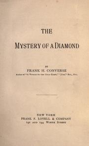 Cover of: The mystery of a diamond