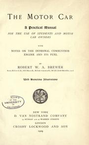 Cover of: The motor car by Robert W. A. Brewer