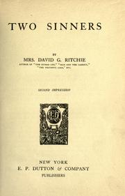 cover of Two sinners