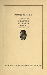 Cover of: Poor white by Sherwood Anderson
