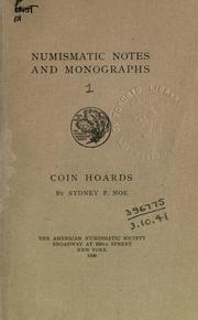 Cover of: Coin hoards by Sydney P. Noe