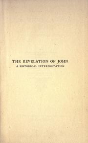 Cover of: The Revelation of John: a historical interpretation