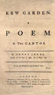 Cover of: Kew Garden: a poem in two cantos.