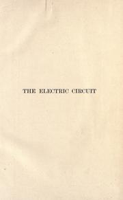 Cover of: The electric circuit by Vladimir Karapetoff