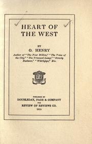 Cover of: Heart of the west