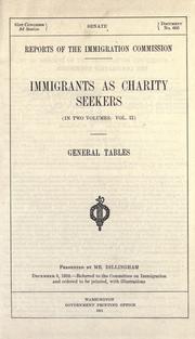 Cover of: Reports of the Immigration Commission. by United States. Immigration Commission (1907-1910)