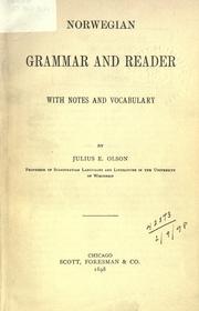 Norwegian grammar and reader by Julius Emil Olson