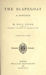 Cover of: The scapegoat by Hall Caine