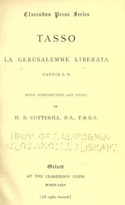 Cover of: La Gerusalemme liberata by Torquato Tasso