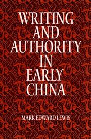 Cover of: Writing and authority in early China