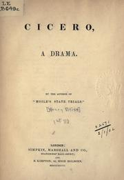 Cover of: Cicero by Henry Bliss