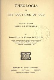 Cover of: Theologia: or, The doctrine of God