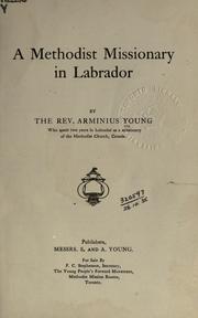 A Methodist missionary in Labrador by Arminius Young