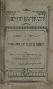 Cover of: Points of contact between revelation and natural science