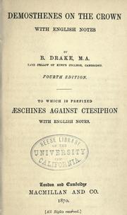 Cover of: Demosthenes On the crown by Demosthenes