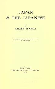 Cover of: Japan & the Japanese by Walter Tyndale
