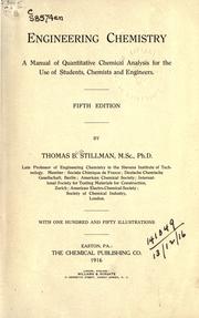 Cover of: Engineering chemistry by Thomas Bliss Stillman