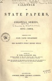 Cover of: Colonial Records.  Calendar of State Papers, Colonial by Public Record Office