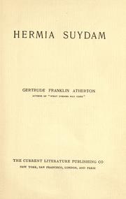 Hermia Suydam by Gertrude Franklin Horn Atherton