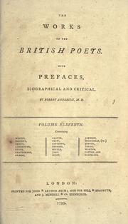 Cover of: The works of the British poets. by Anderson, Robert