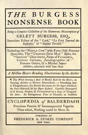 The Burgess nonsense book