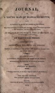 Cover of: A journal, of a young man of Massachusetts by Benjamin Waterhouse