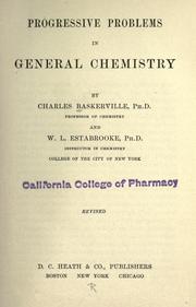 Cover of: Progressive problems in general chemistry