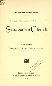 Cover of: Sermons out of church