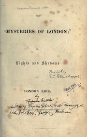 The mysteries of London by [Blanchard, Edward Lytton pseud.]