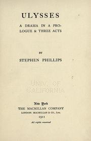 Cover of: Ulysses: a drama in a prologue and three acts