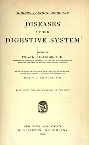 Cover of: Diseases of the digestive system