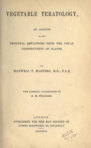 Vegetable teratology by Maxwell Tylden Masters