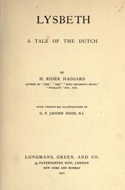Cover of: Lysbeth by H. Rider Haggard