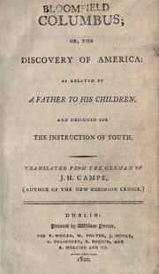 Cover of: Columbus, or, The discovery of America by Joachim Heinrich Campe