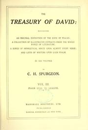 Cover of: The treasury of David