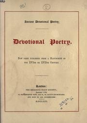 Cover of: Ancient devotional poetry