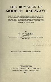 Cover of: The romance of modern railways by Thomas W. Corbin