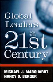 Cover of: Global Leaders for the 21 Century (Suny Series in Management-Communication)